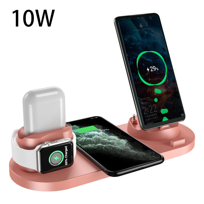 Station de charge sans fil 6-en-1 – Chargeur rapide pour iPhone, téléphone et montre connectée – Image 9