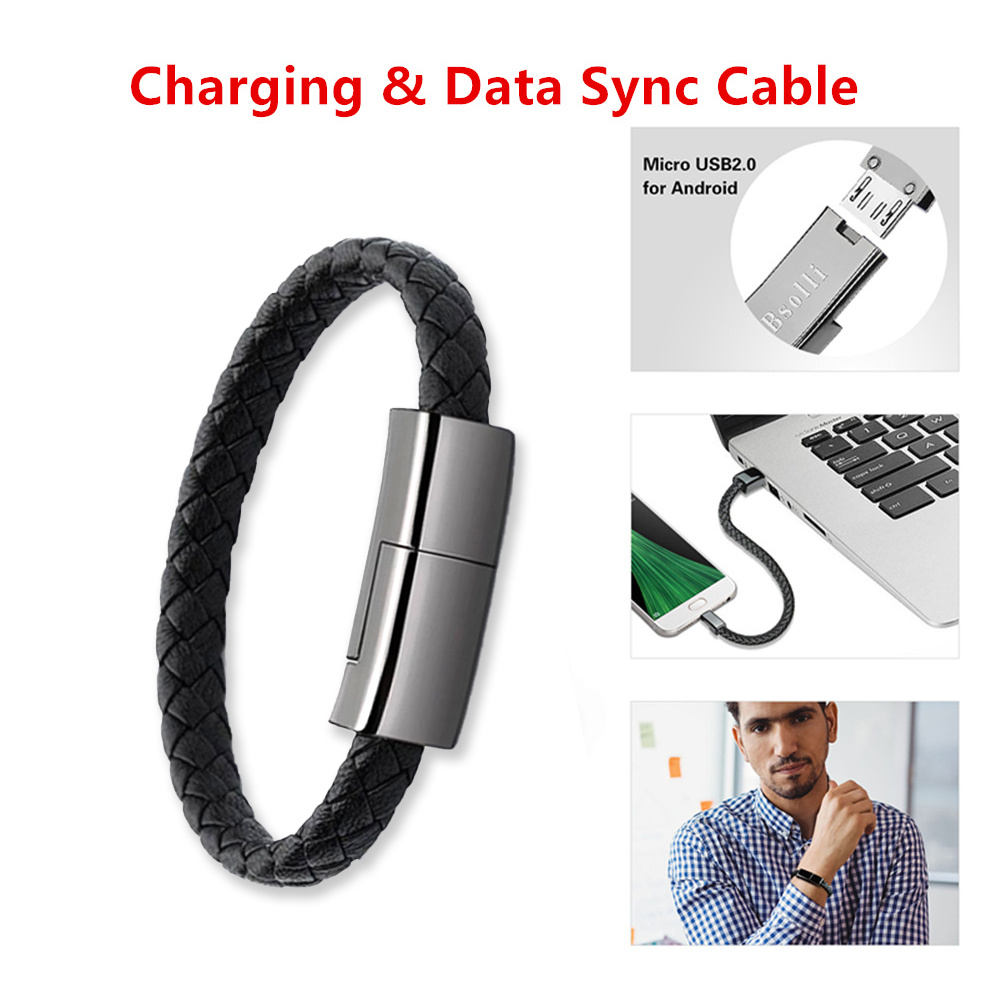New Bracelet Charger USB Charging Cable Data Charging Cord For IPhone14 13 Max USB C Cable For Phone Micro Cable – Image 2